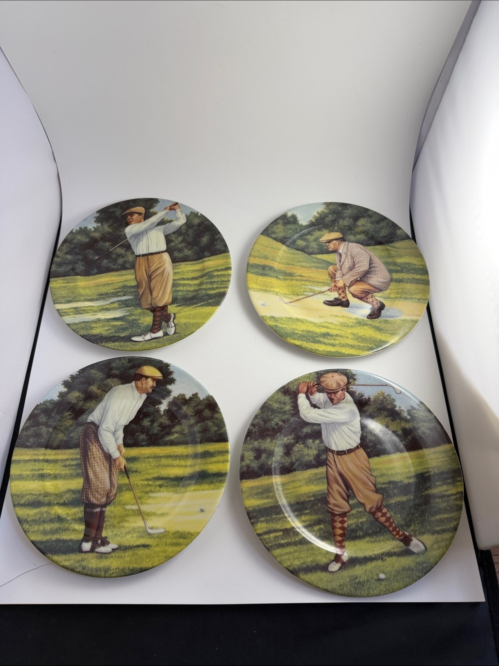 Vintage Golf Plates by Limoges France Set of 4